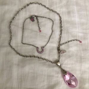 Caroline Néron necklace,charmed ankle bracelet